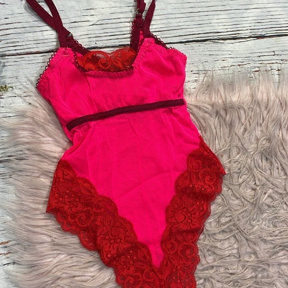 NWT We Are HAH Thanks for nothin lace bodysuit HAHt Lava - Picture 7 of 9